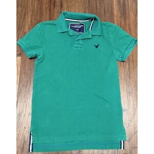 American Eagle Outfitters Vintage Fit Polo‎ Shirt Men's Small Green